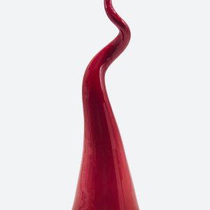 Corno portafortuna napoletano rosso in ceramica 30 cm